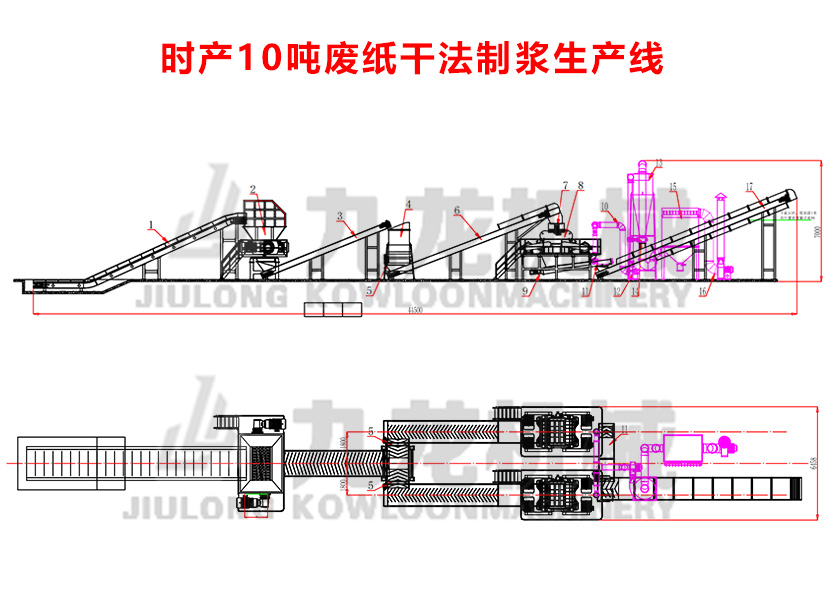 干法废纸制浆设备